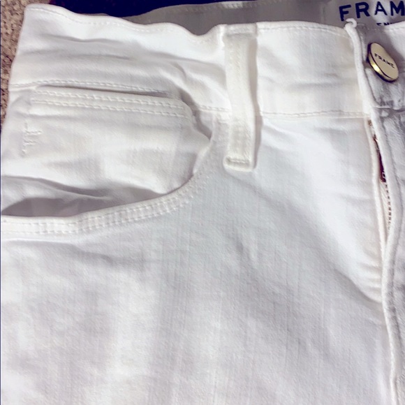 White stretch FRAME Denim jeans - Picture 5 of 12